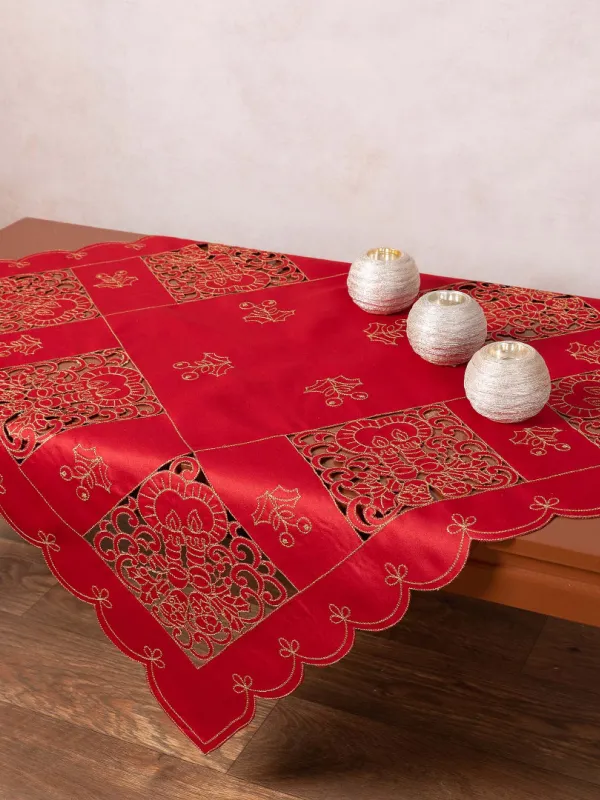 Προϊόν Καρέ χριστουγεννιάτικο 1180 (85cm x 85cm) κόκκινο Εικόνα