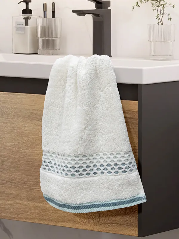 Προϊόν LINO Πετσέτα Χεριών (30x50) Igalo Λευκό/Μέντα Εικόνα