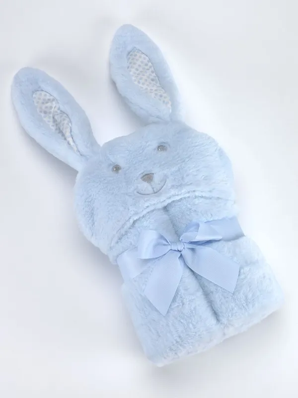 Προϊόν Κουβέρτα Pompon Rabbit 75Χ95cm Γαλάζιο MORA Εικόνα