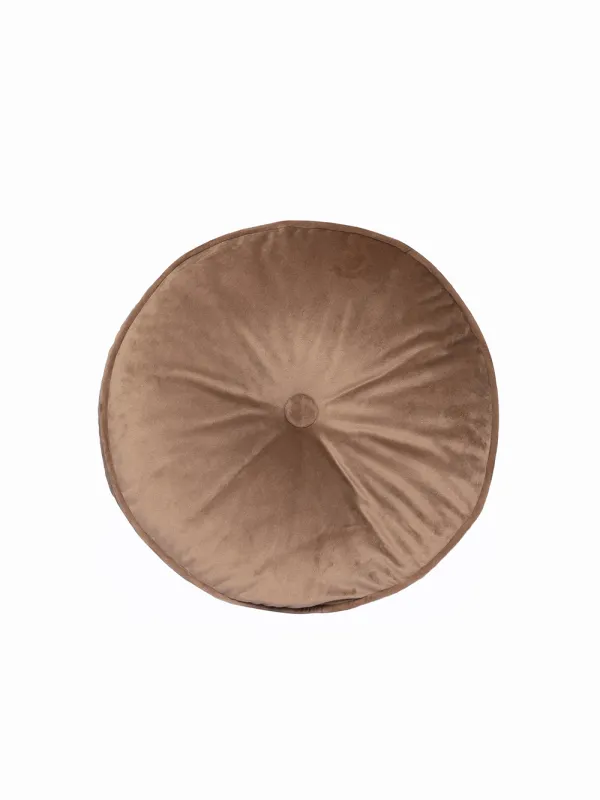 Προϊόν Διακοσμητικο Μαξιλαρι Velvet Feel Ø40cm VF803 BEIGE Εικόνα