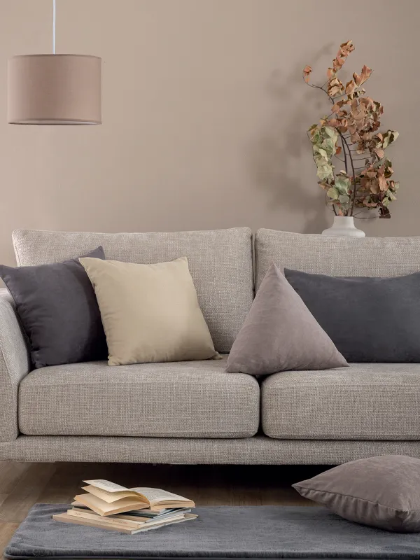 Προϊόν Διακοσμητική μαξιλαροθήκη με γέμιση 43x43x43 AS104 MOKA Εικόνα