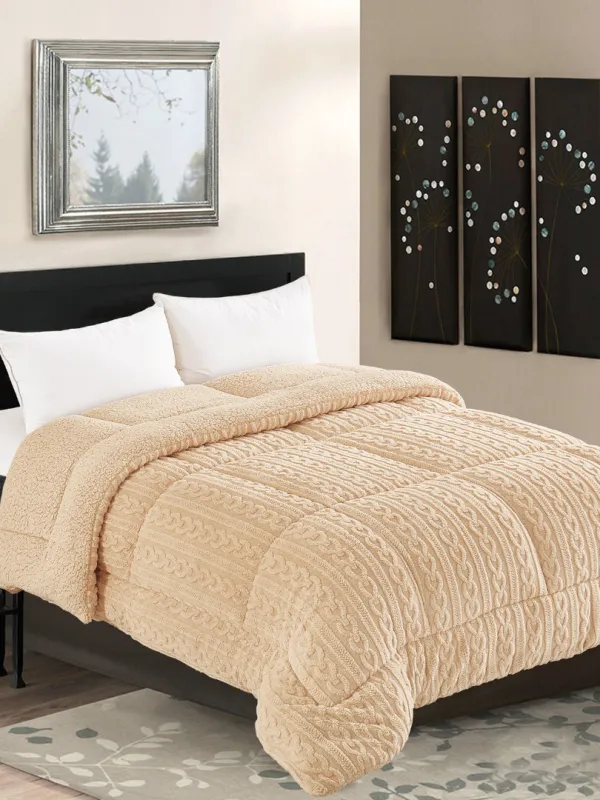 Προϊόν Κουβερτοπάπλωμα braid (240cm x 260cm) ivory Εικόνα