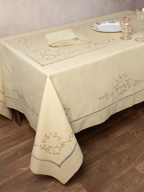 Προϊόν Χειροποίητο Τραπεζομάντηλο 7421 (170cm x 210cm) Λαδί Εικόνα