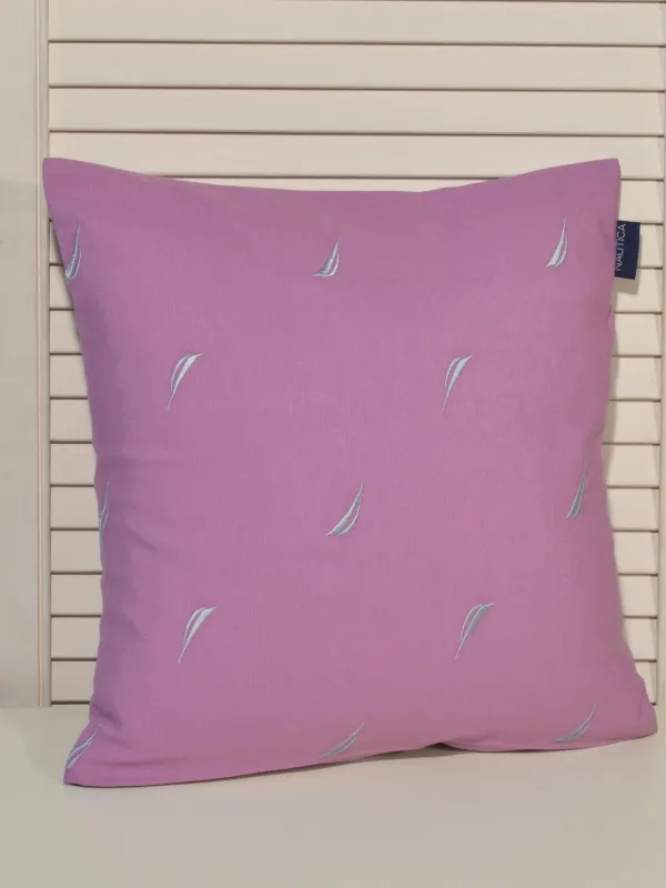 Προϊόν Μαξιλαροθήκη Διακοσμητική Λονέτα Κεντητή Des. 223 Λιλά με Γκρι Κέντημα Εικόνα