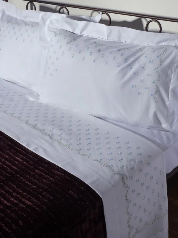 Προϊόν ΧΕΙΡΟΠΟΙΗΤΟ ΣΕΝΤΟΝΙ ΜΕ ΚΕΝΤΗΜΑ 2806A ΤΕΣΣΑΡΩΝ ΤΕΜΑΧΙΩΝ (225CM X 270CM) ΛΕΥΚΟ ΣΙΕΛ Εικόνα