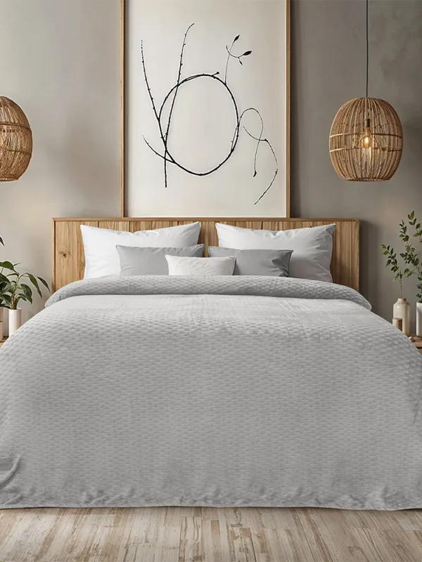Προϊόν LINO Κουβέρτα Υπέρδιπλη (220x240) Flannel Lofti Ασημί Εικόνα