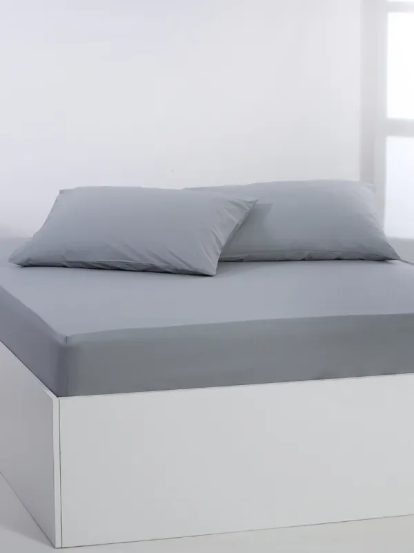 Προϊόν Βαμβακερό σεντόνι essentials (245cm x 267cm) quarry Εικόνα