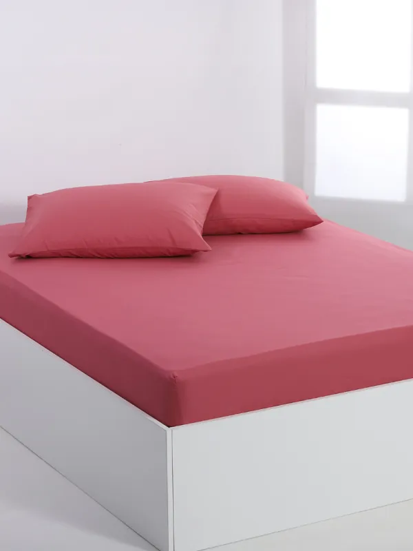 Προϊόν Βαμβακερό σεντόνι essentials (165cm x 267cm) baroque rose Εικόνα