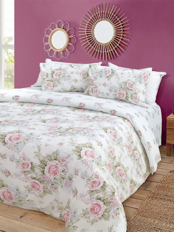 Προϊόν LINO ΣΕΤ ΣΕΝΤΟΝΙΑ ALISO WHITE FLANNEL 170Χ260 Εικόνα