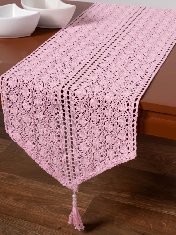 Προϊόν Πλεκτή τραβέρσα c210 (32cm x 160cm) ρόζ Εικόνα