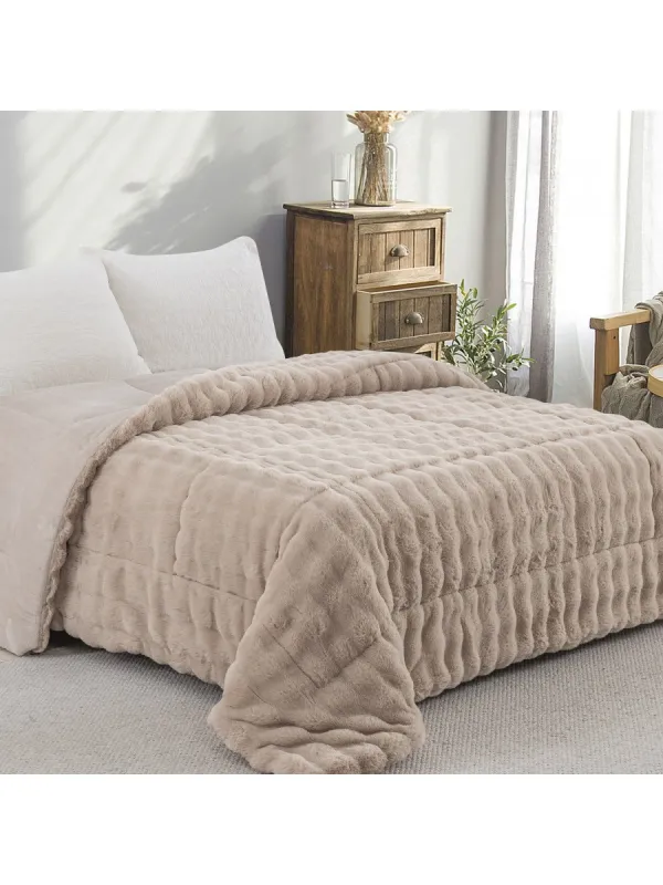 Προϊόν ΚΟΥΒΕΡΤΟΠΑΠΛΩΜΑ ΓΟΥΝΑ/FLANNEL ΥΠΕΡΔΙΠΛΟ 220X240 ADAM HOME (910) TAUPE Εικόνα