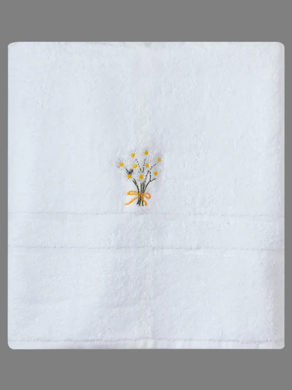 Προϊόν Πετσέτα Σώματος ( 100cm x 150cm ) Λευκό Χαμομήλι Εικόνα