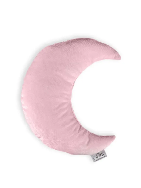 Προϊόν Oliver Baby Μαξιλάρι Διακοσμητικό Μισοφέγγαρο Βελουτέ Ροζ 30χ26 Εικόνα