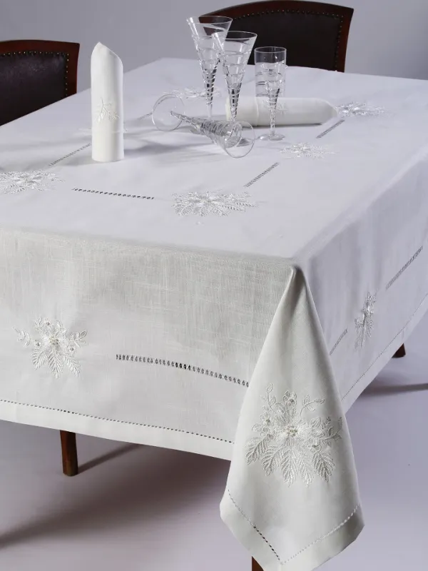 Προϊόν τραπεζομάντηλα (160cm x 250cm) 4006 λευκό Εικόνα