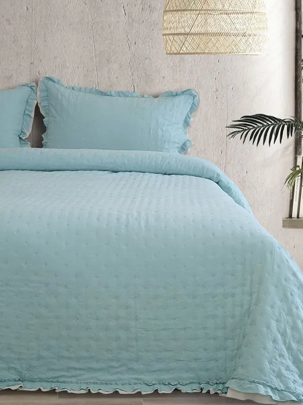 Προϊόν LINO ΣΕΤ ΚΟΥΒΕΡΛΙ KALIR PETROL-LGREY 220Χ240 Εικόνα