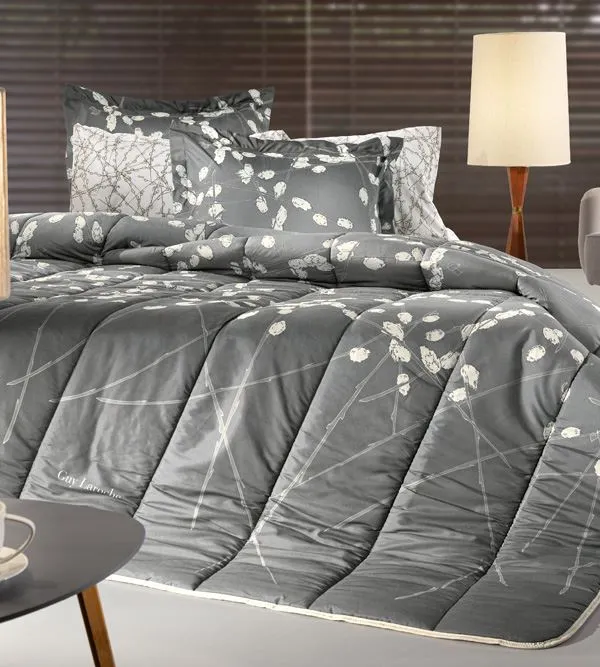 Προϊόν Παπλωματοθήκη Emilia Charcoal Suede Εικόνα