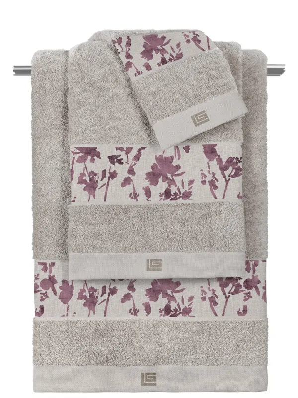 Προϊόν Σετ 3τμχ. Πετσέτες Romance Melanze-Silver Εικόνα