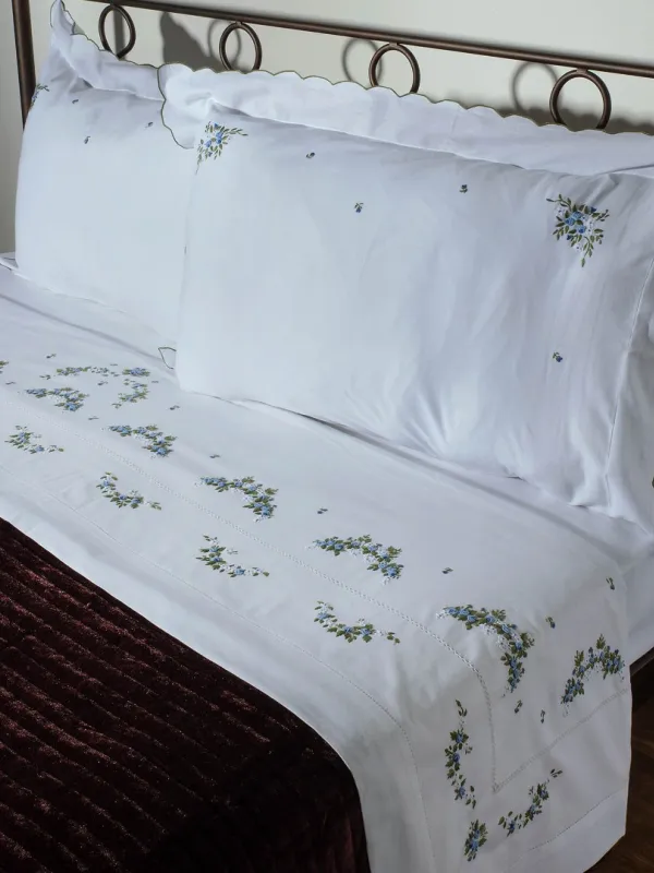 Προϊόν ΧΕΙΡΟΠΟΙΗΤΟ ΡΟΚΟΚΟ ΣΕΝΤΟΝΙ 7003 ΤΕΣΣΑΡΩΝ ΤΕΜΑΧΙΩΝ (225CM X 270CM) ΛΕΥΚΟ/ΣΙΕΛ Εικόνα