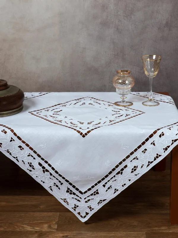 Προϊόν Χειροποίητο κοφτό σετ 3 τεμαχίων 2154 (40cm x 110cm/30cm x 30cm x 2) λευκό Εικόνα