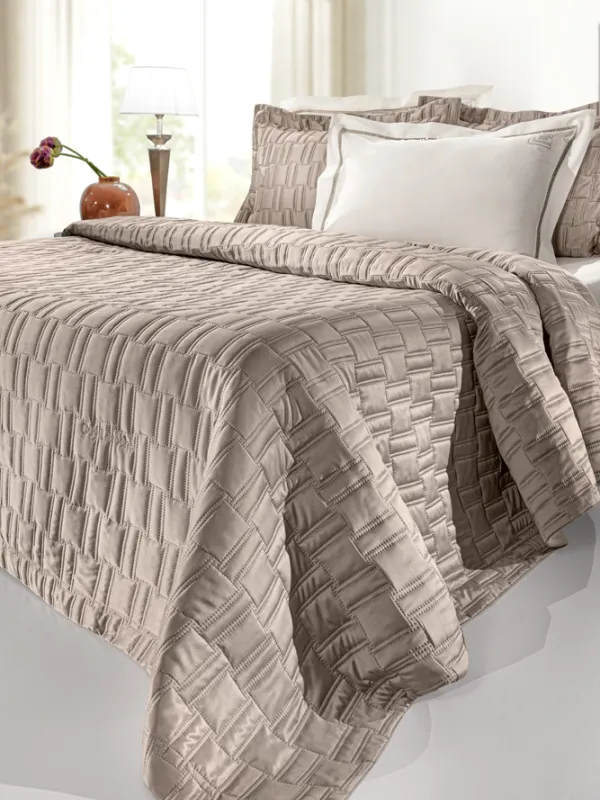 Προϊόν Σετ Κουβερλί Brick 3 τμχ. Καπιτονέ Taupe  Εικόνα