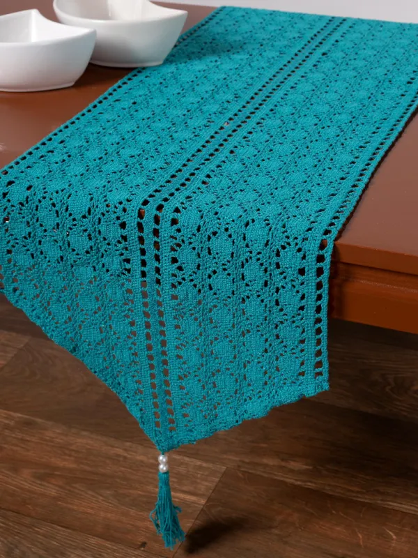 Προϊόν Πλεκτή τραβέρσα c210 (32cm x 160cm) seagreen Εικόνα