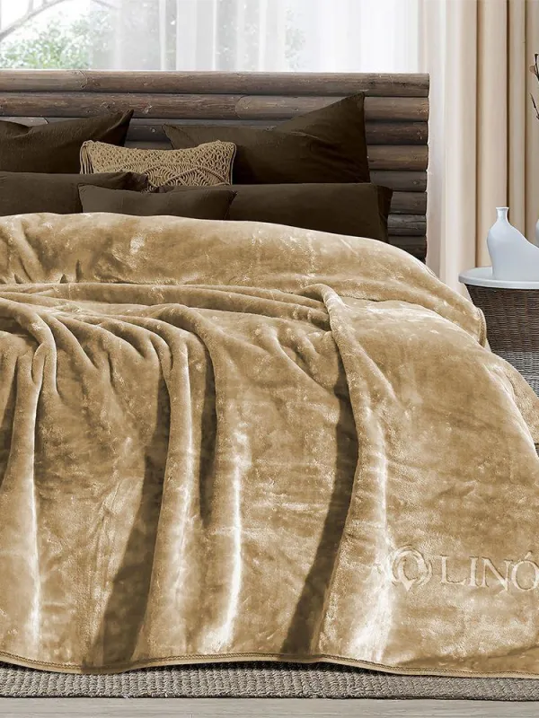 Προϊόν LINO ΚΟΥΒΕΡΤΑ VELLUT MOCCA 220X240 Εικόνα