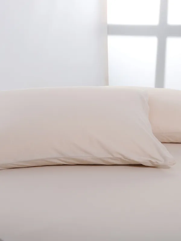 Προϊόν Ζευγάρι μαξιλαροθήκες jersey (50cm x 70cm) light beige Εικόνα