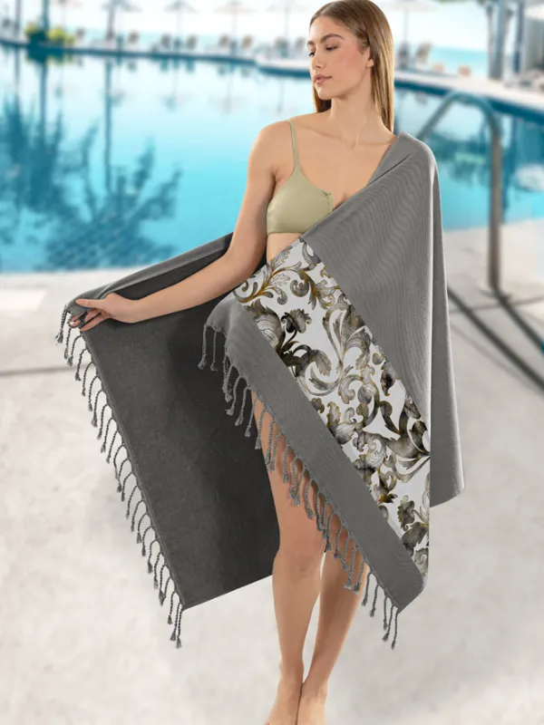 Προϊόν Πετσέτα Θαλάσσης - Παρεό Pestemal 20 Anthracite  Εικόνα