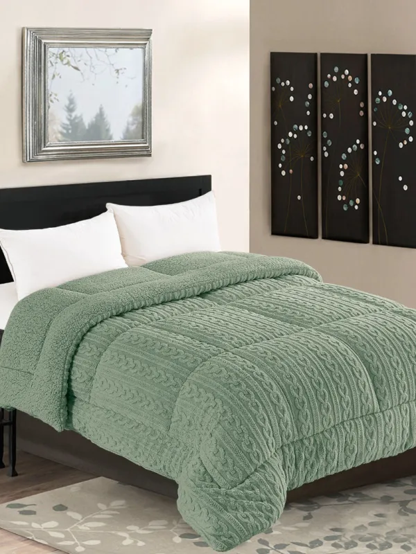 Προϊόν Κουβερτοπάπλωμα braid (220cm x 240cm) πράσινο Εικόνα