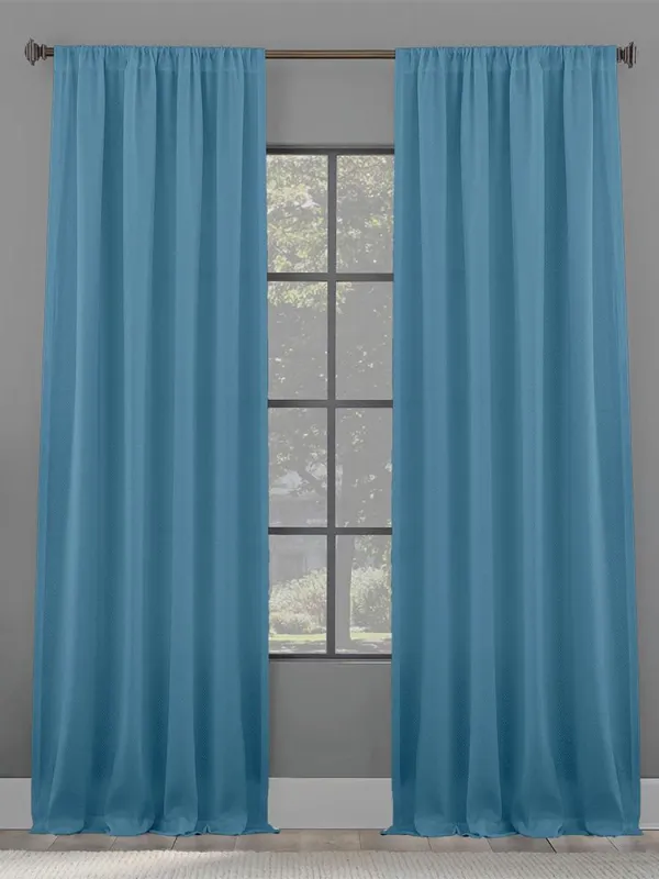 Προϊόν LINO ΚΟΥΡΤΙΝΑ DELTA ΜΕ ΤΡΕΣΑ PETROL 140X235 Εικόνα