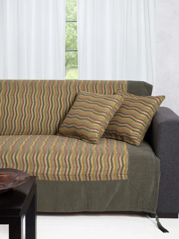 Προϊόν ΡΙΧΤΑΡΙΑ 602 κύμα (180cm x 180cm / 180cm x 250cm / 180cm x 300cm) πράσινο Εικόνα