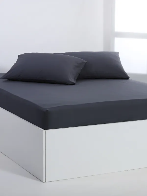 Προϊόν Βαμβακερό σεντόνι essentials (105cm x 200cm + 35cm) turbulence Εικόνα