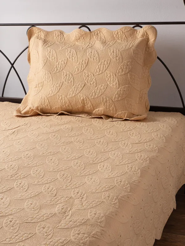 Προϊόν ΚΟΥΒΕΡΛΙ σετ (160cm x 220cm + 1 x 50cm x 70cm) M128 χρυσό Εικόνα