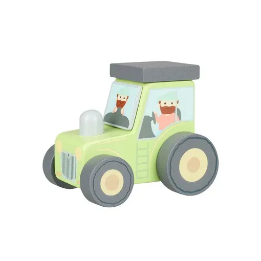 Προϊόν Τρακτέρ Push & Pull Farmyard Orange Tree Toys Εικόνα