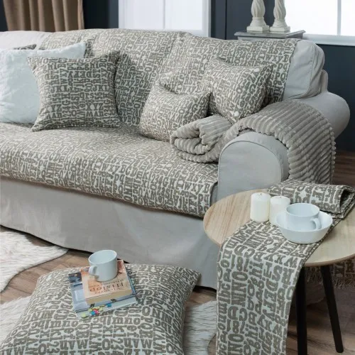 Προϊόν Διακοσμιτικό Ριχτάρι Letters 02 - Μονοθέσιο 180x150cm Εικόνα