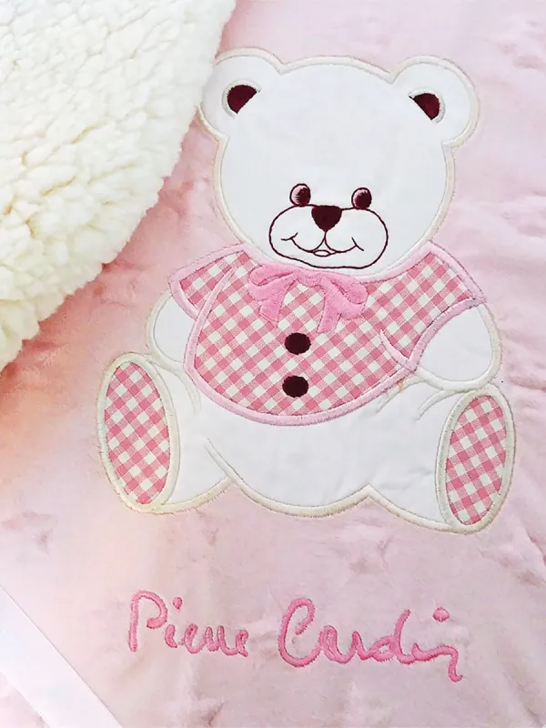 Προϊόν ΚΟΥΒΕΡΤΑ ΚΟΥΝΙΑΣ 110x140 FLEECE/SHERPA ΚΟΥΝΙΑΣ PIERRE CARDIN TEDDY PINK Εικόνα