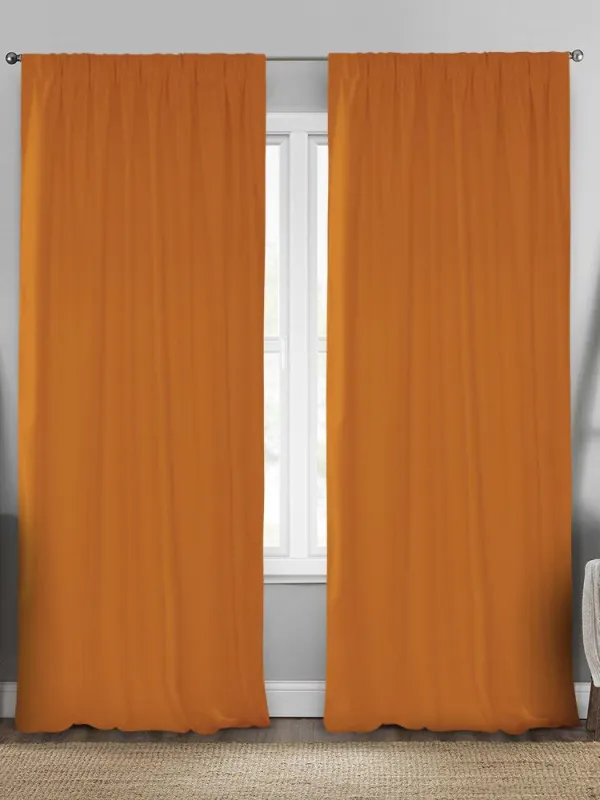 Προϊόν LINO ΚΟΥΡΤΙΝΑ RENAS ΜΕ ΤΡΕΣΑ 106 ORANGE 140X280 Εικόνα