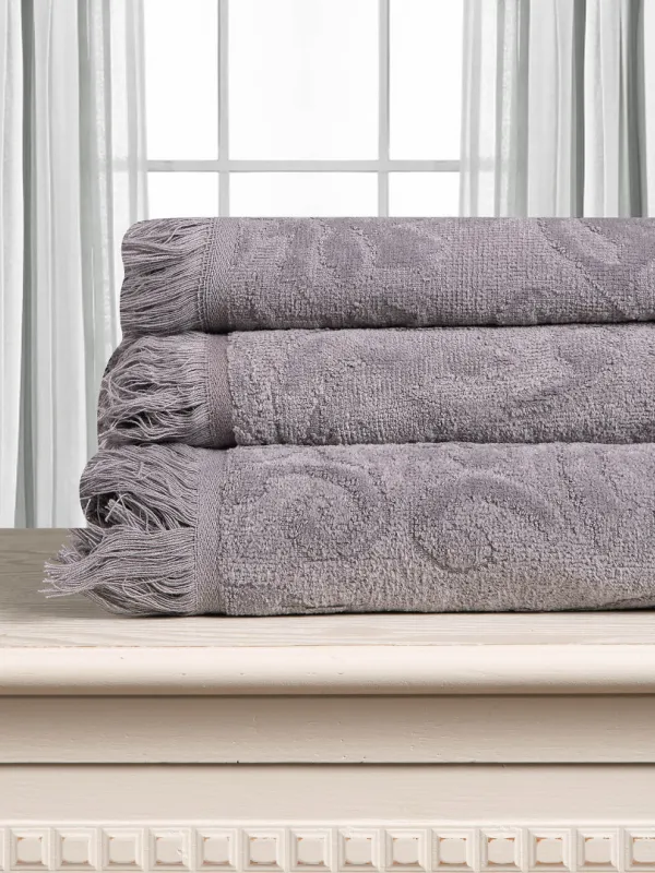 Προϊόν Βαμβακερή ζακάρ πετσέτα ALICIA 520gsm (40cm x 60cm) γκρί Εικόνα