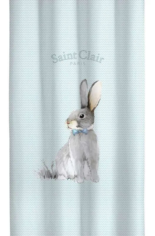 Προϊόν Κουρτίνα Soft - Touch Lapin Blue με Τρουκς  Εικόνα