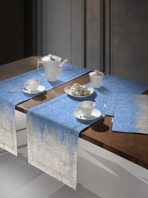 Προϊόν Τραβέρσα 2040 Blue Jean Beige Laser Cut  Εικόνα