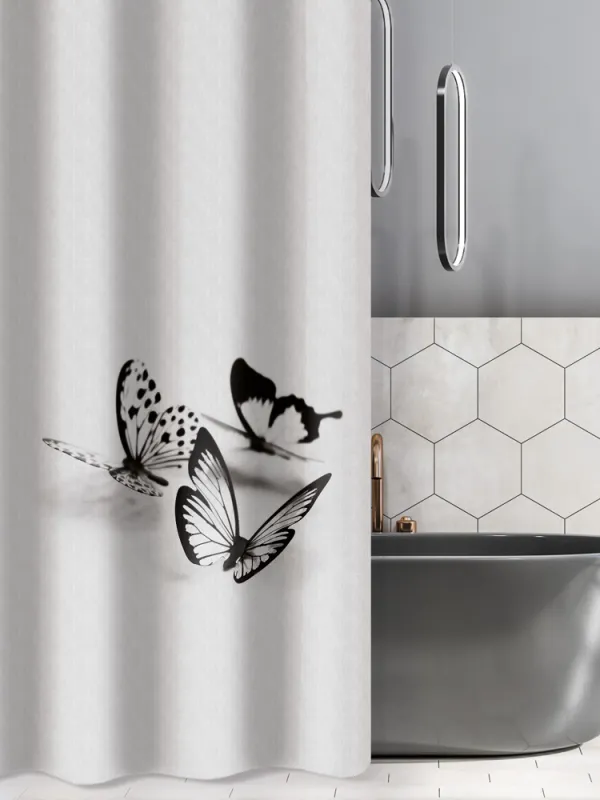 Προϊόν Κουρτίνα Μπάνιου Des 119 με Κρίκους  Εικόνα