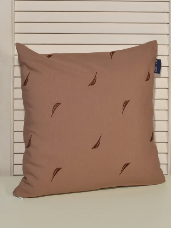 Προϊόν Μαξιλαροθήκη Διακοσμητική Λονέτα Κεντητή Des. 225 Καφέ με Καφέ Σκούρο Κέντημα Εικόνα