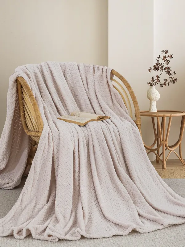 Προϊόν ΚΟΥΒΕΡΤΑ  FLEECE ΗΜΙΔΙΠΛΟ 180X240 ADAM HOME (550) IVORY (01) Εικόνα