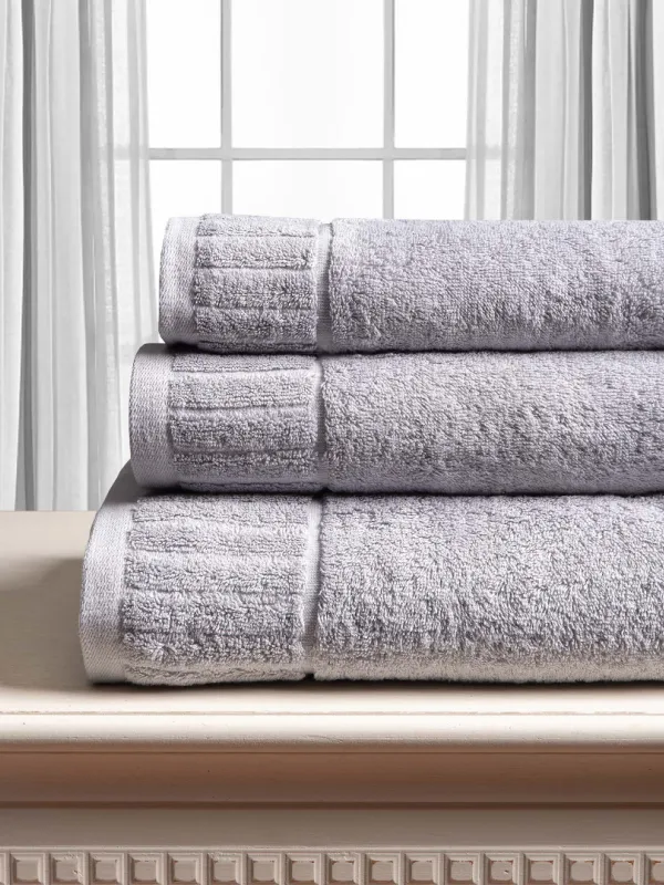 Προϊόν Βαμβακερή πετσέτα ΜΕΛΩΔΙΑ 600gsm (75cm x 150cm) light grey Εικόνα