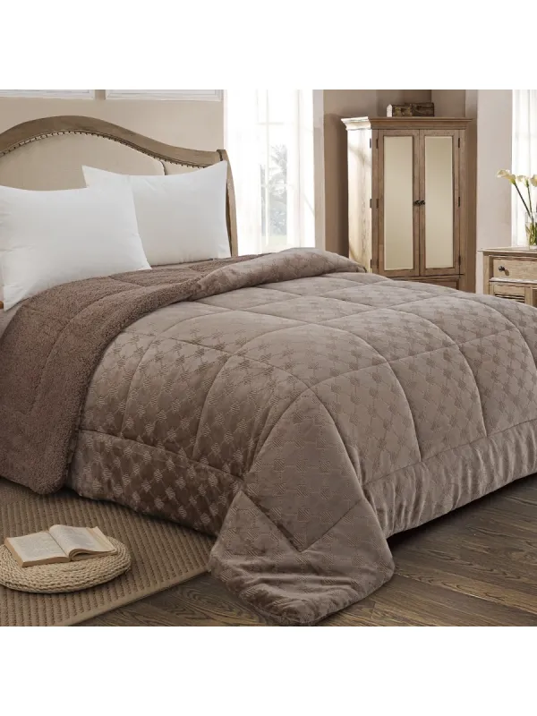 Προϊόν ΚΟΥΒΕΡΤΟΠΑΠΛΩΜΑ ΥΠΕΡΔΙΠΛΟ 220X240 ADAM HOME (825) MOCHA Εικόνα