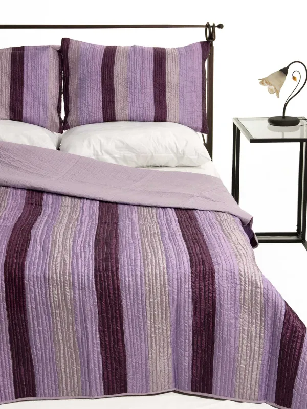 Προϊόν ΚΟΥΒΕΡΛΙ σετ (160cm x 220cm + 1 x 50cm x 70cm) 6329 μώβ Εικόνα