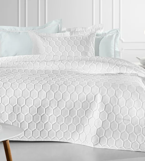 Προϊόν Σετ 3τμχ Κουβερλί Hive White  Εικόνα