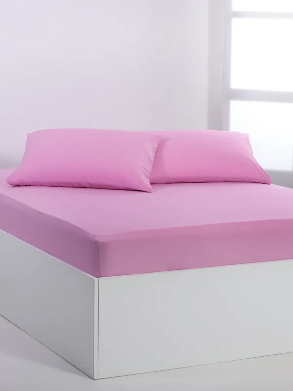 Προϊόν Βαμβακερό σεντόνι essentials (105cm x 200cm + 35cm) pastel levander Εικόνα