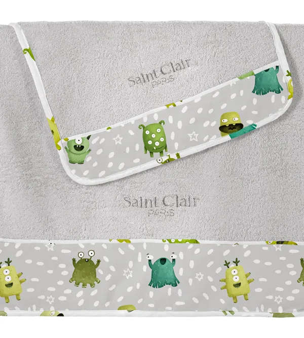 Προϊόν Σετ 2τμχ. Βρεφικές Πετσέτες Monsters Lime Εικόνα