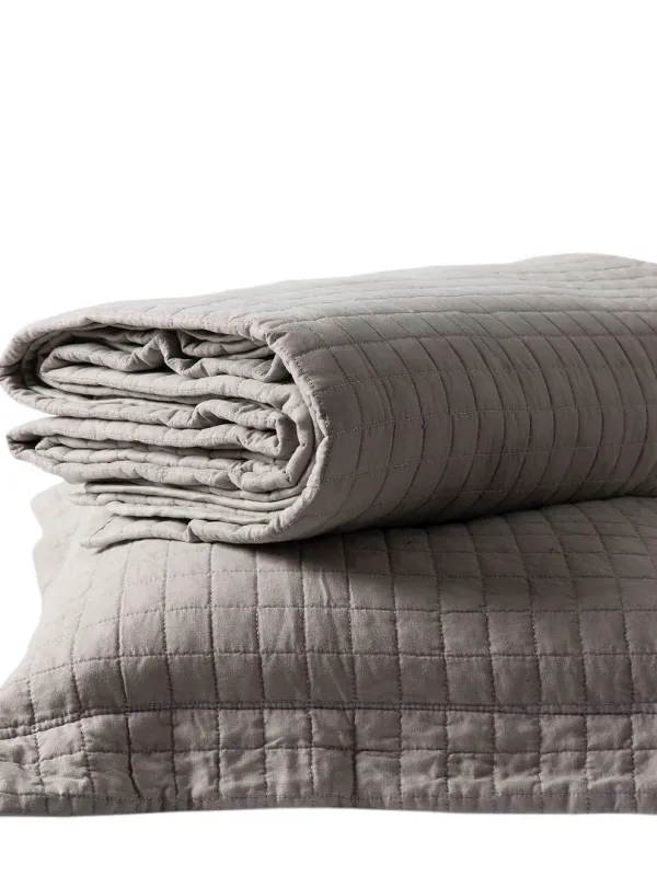 Προϊόν ΚΟΥΒΕΡΛΙ σετ (220cm x 240cm + 2 x 50cm x 70cm) STONEWASHED COFFEE Εικόνα